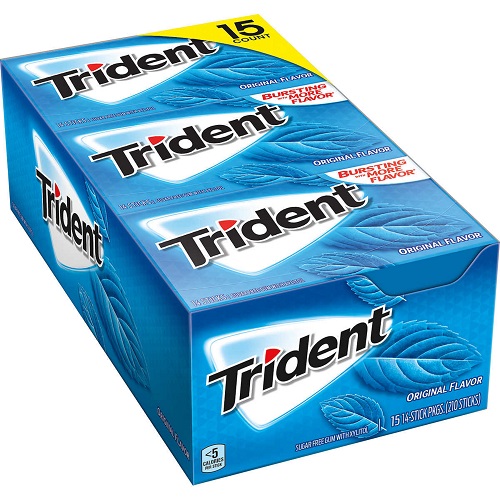 TRIDENT GUM ORIGINAL 12CT Gold Star Distribution Inc