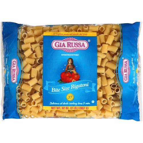 ITALPASTA GIA RUSSO BITE SIZE RIGATONI 20CT/16OZ Gold Star
