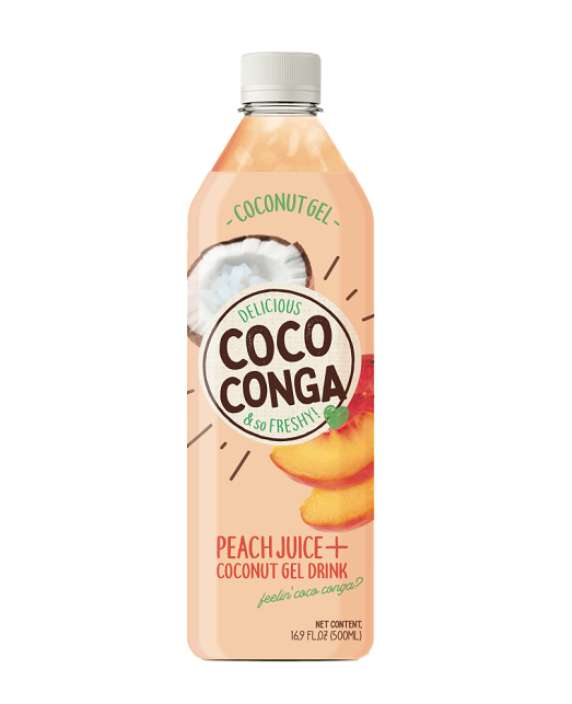 COCO CONGA PEACH 12CT/16.9oz Gold Star Distribution Inc