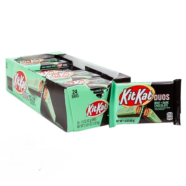 KIT KAT DUOS DARK CHOCOLATE MINT 24CT Gold Star Distribution Inc