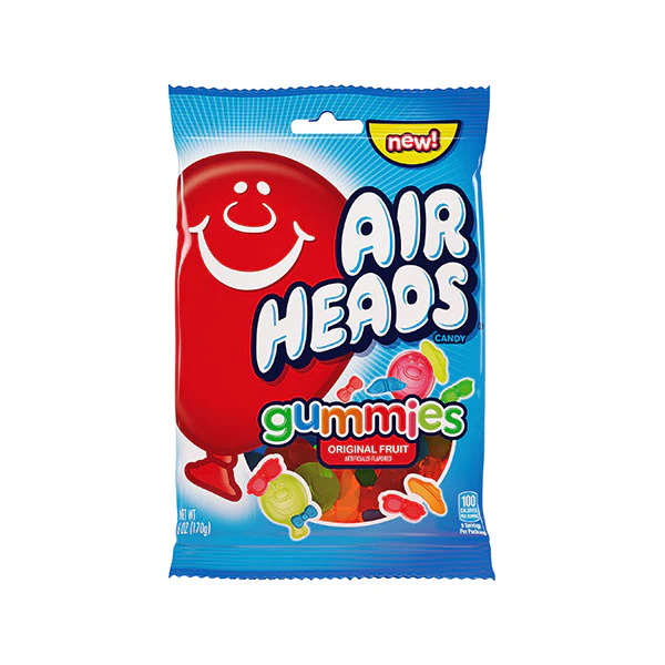 BAGS* AIRHEAD GUMMIES 6oz/12ct Gold Star Distribution Inc