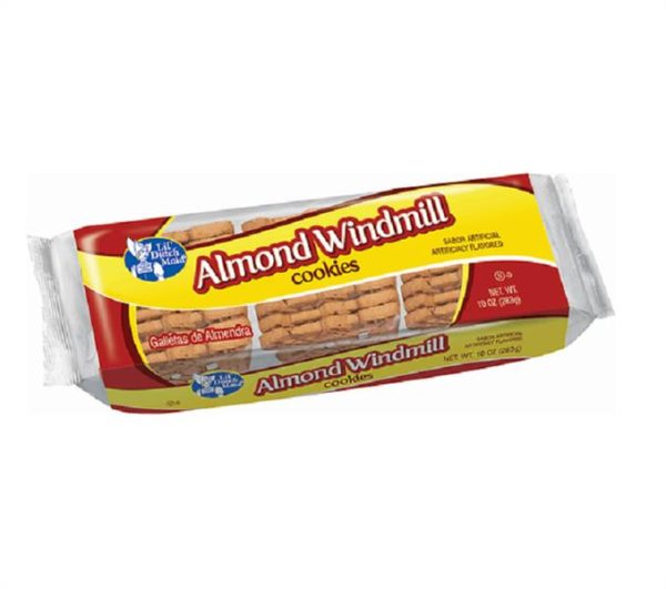 ALMOND WINDMILL COOKIES 12CT/9oz 1054722 Gold Star Distribution Inc