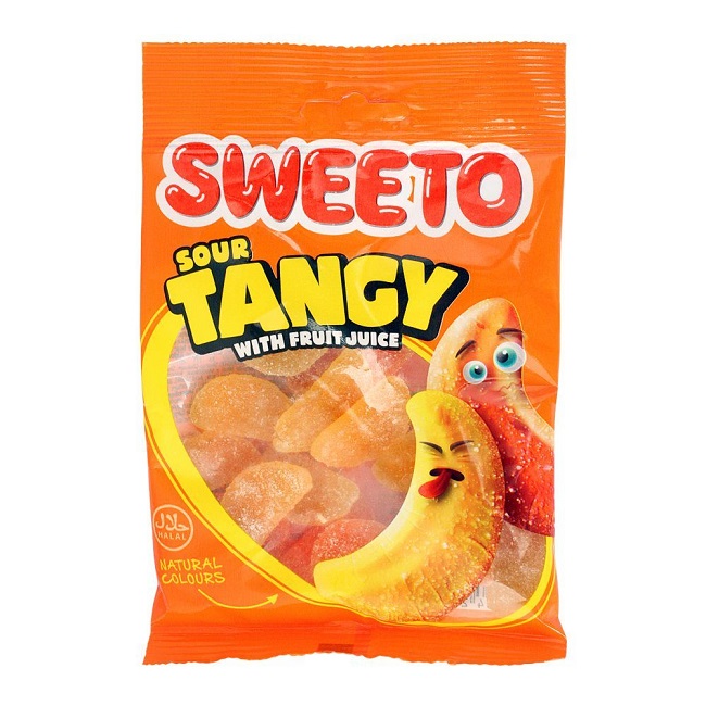 BAGS* SWEETO SOUR TANGY 100G/12ct 8/24 Gold Star Distribution Inc